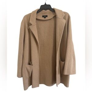 J. Crew Camel Open Front Blazer Cardigan Sweater Jacket